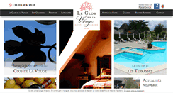 Desktop Screenshot of hotel-closdelavouge.com